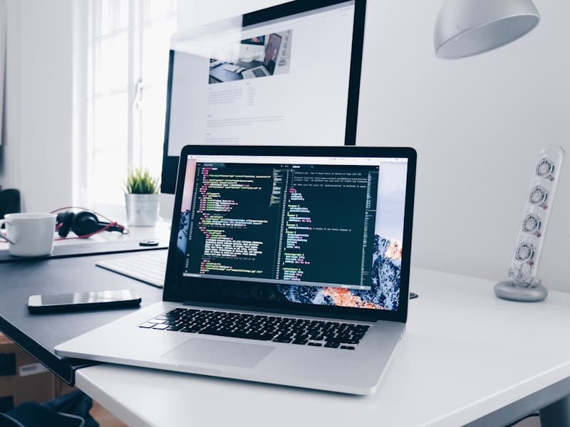 Product on laptop