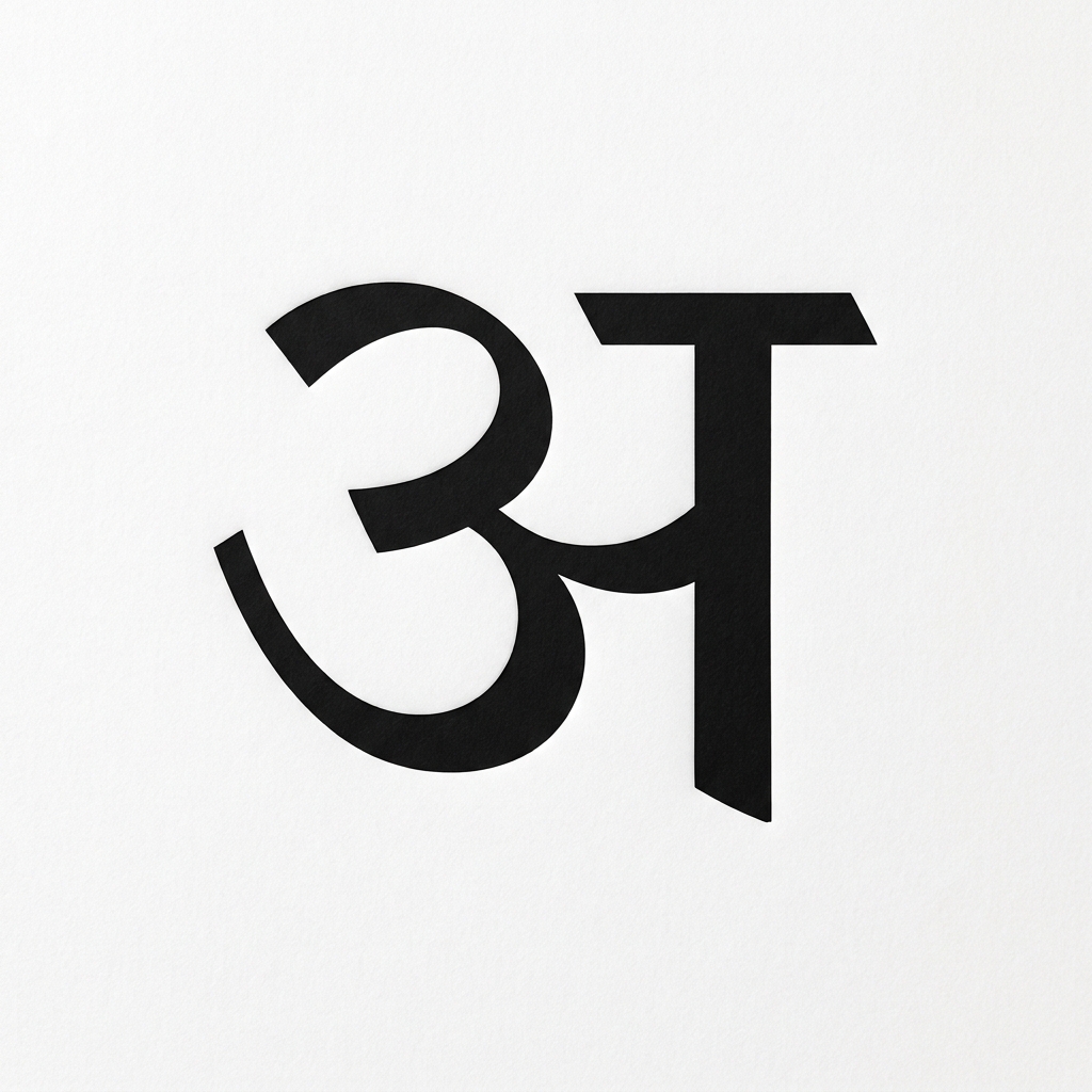 अ · Hindi